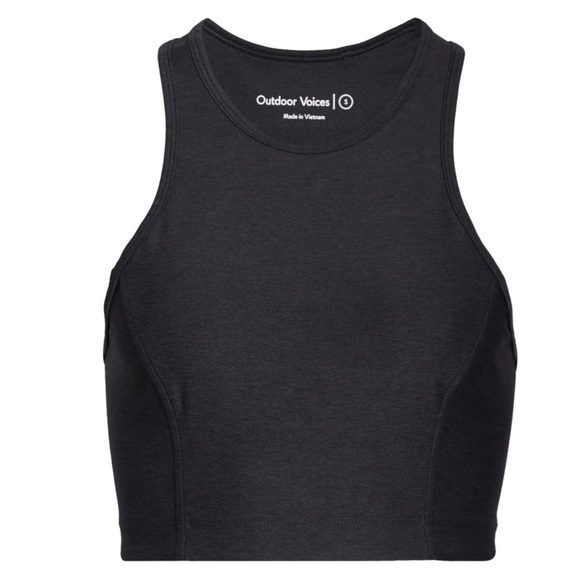 NEW OUTDOOR VOICES CHARCOAL GRAY CROP TOP - Picture 9 of 10